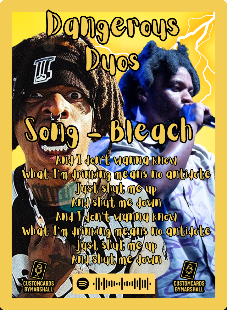 Dangerous Duo ZillaKami X Denzel Curry Bleach Card,